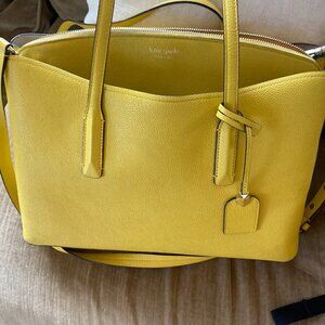 Kate Spade golden yellow Margaux large tote